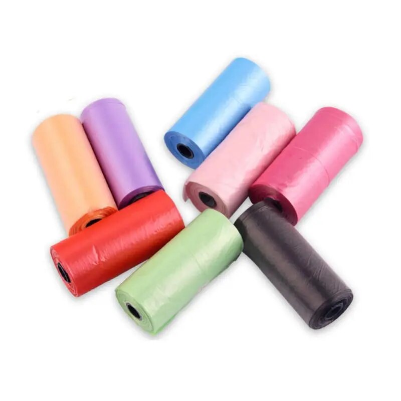 1 Roll Portable Degradable Pet Waste Poop Pet Pick Up Plastic Clean Up Refill For Pet Cleaning Accessories