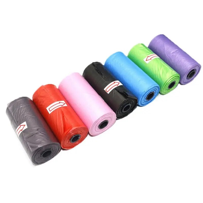 1 Roll Portable Degradable Pet Waste Poop Pet Pick Up Plastic Clean Up Refill For Pet Cleaning Accessories