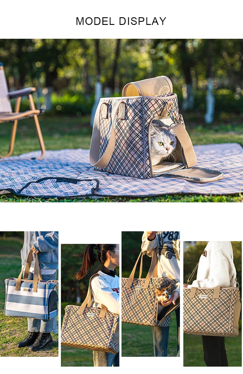 Pet Carrier For Small Pet Dog Cat Carrier Messenger Mesh Ventilation Bag Pouch Breathable Windows For Outdoor Travel