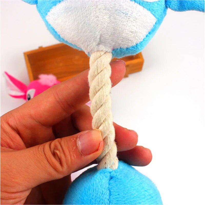 Juguete de peluche con sonido chirriante para perros, juguete de entrenamiento calmante con dientes molares para perros, juguetes para cachorros y gatos, suministros de entrenamiento interactivos, juguetes para mascotas