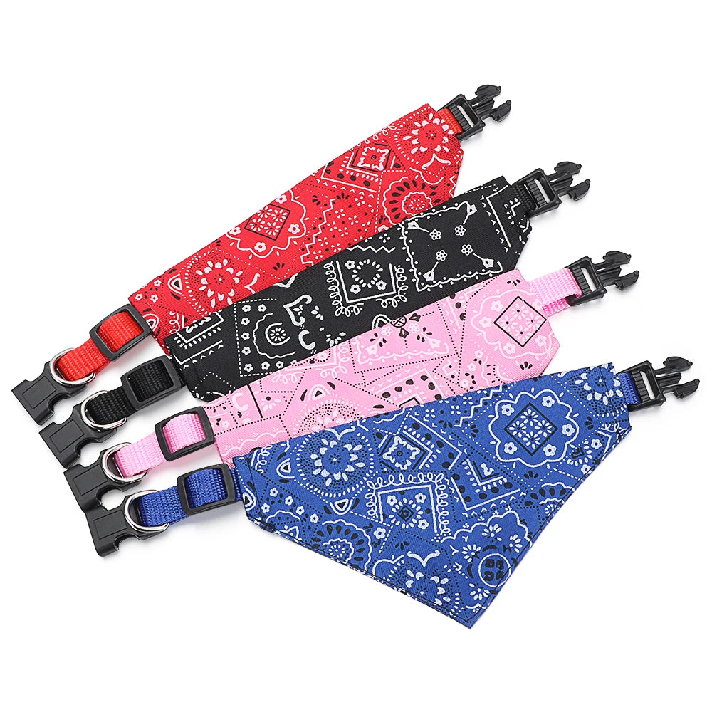 Bandage triangulaire réglable pour chien et chat, écharpe lavable, bavoirs à col Bandana, décor de cou de chat, déguisement de fête d'anniversaire