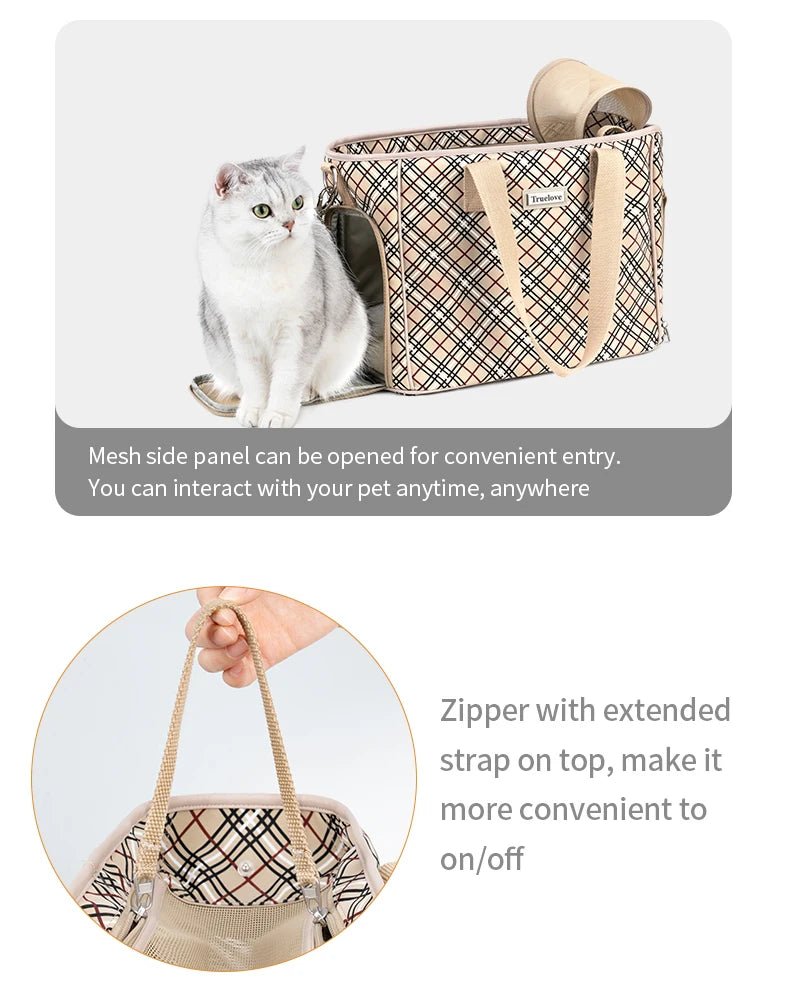 Pet Carrier For Small Pet Dog Cat Carrier Messenger Mesh Ventilation Bag Pouch Breathable Windows For Outdoor Travel