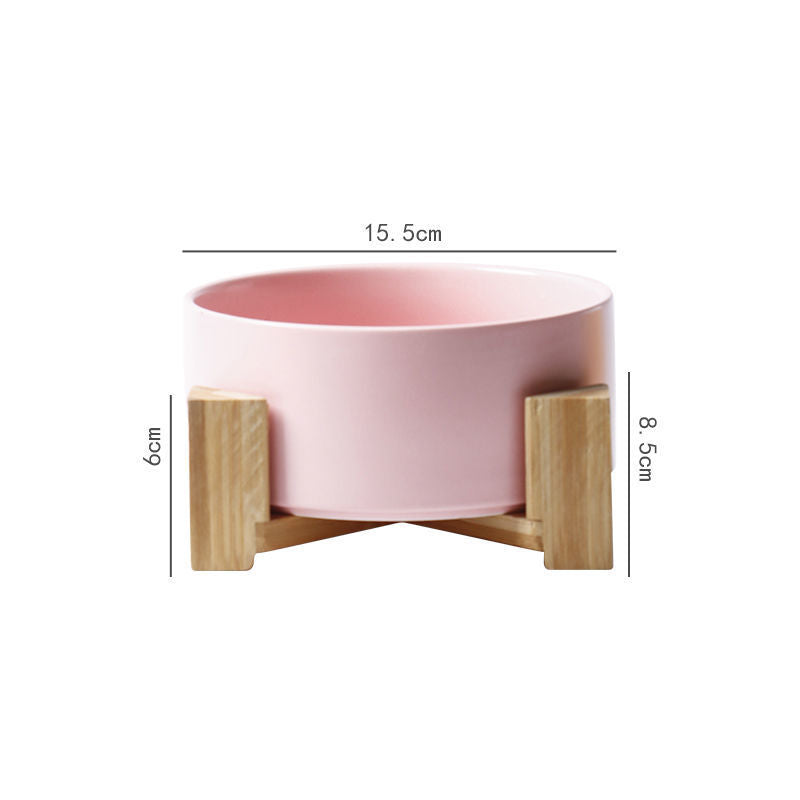Bol pour animaux de compagnie en céramique à support élevé de grande capacité
