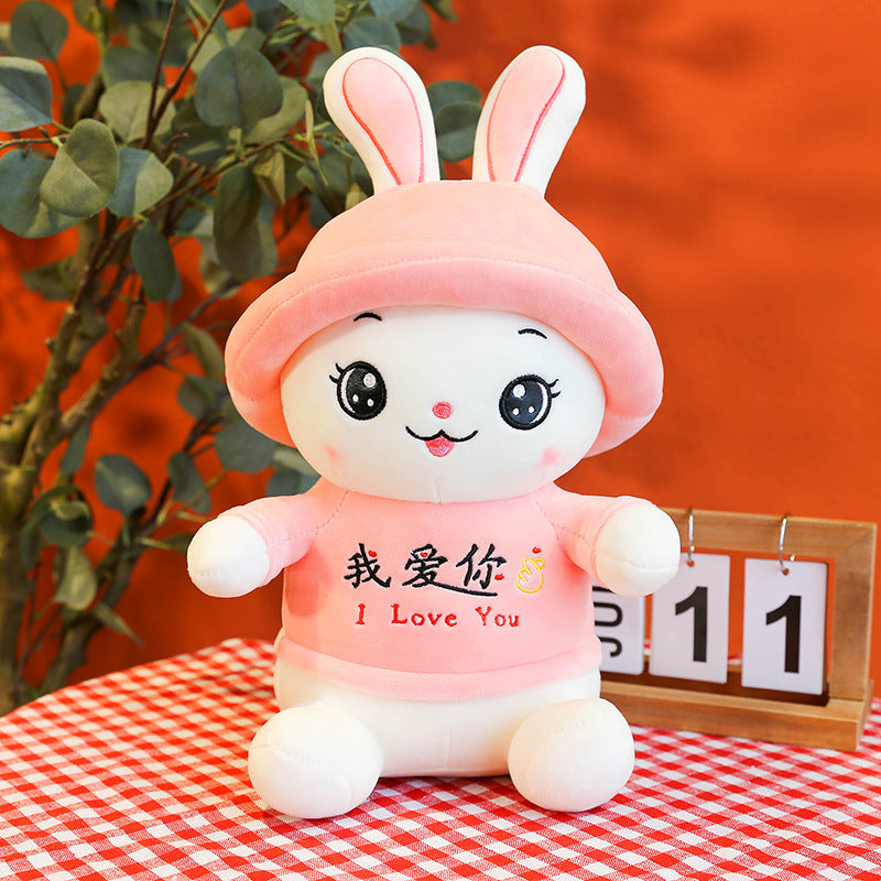 With Hat Rabbit Stuffed Animal Toy Female