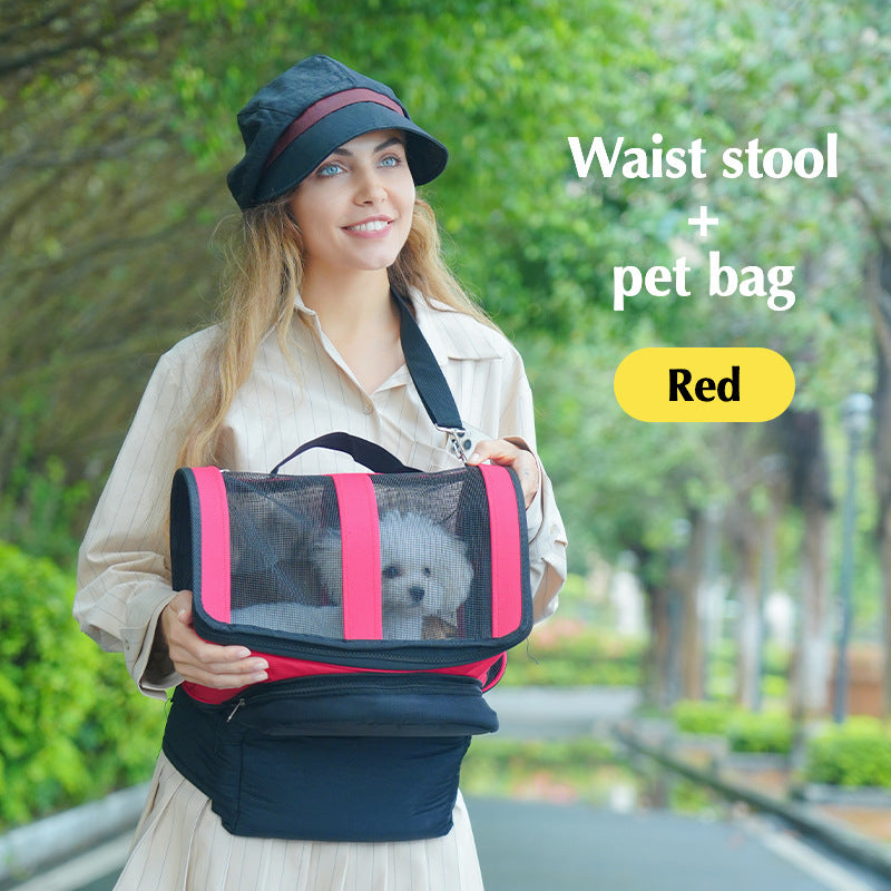 Nouveau sac Portable pour chat de compagnie sac de chat sac pour chien Portable sac pour animaux de compagnie transfrontalier vente chaude sac de chat à bande extérieure pliante avec Base