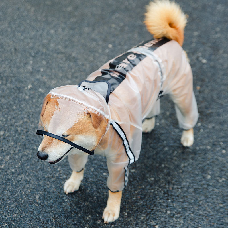 Imperméable pour chien amélioré à quatre pattes imperméable tout compris