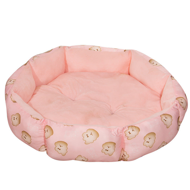 Octagonal Cage Pet Bed Universal Fleece Lining