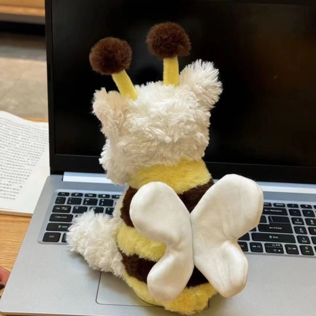 Linda abeja eléctrica muñeca de peluche juguete abeja perro Yi