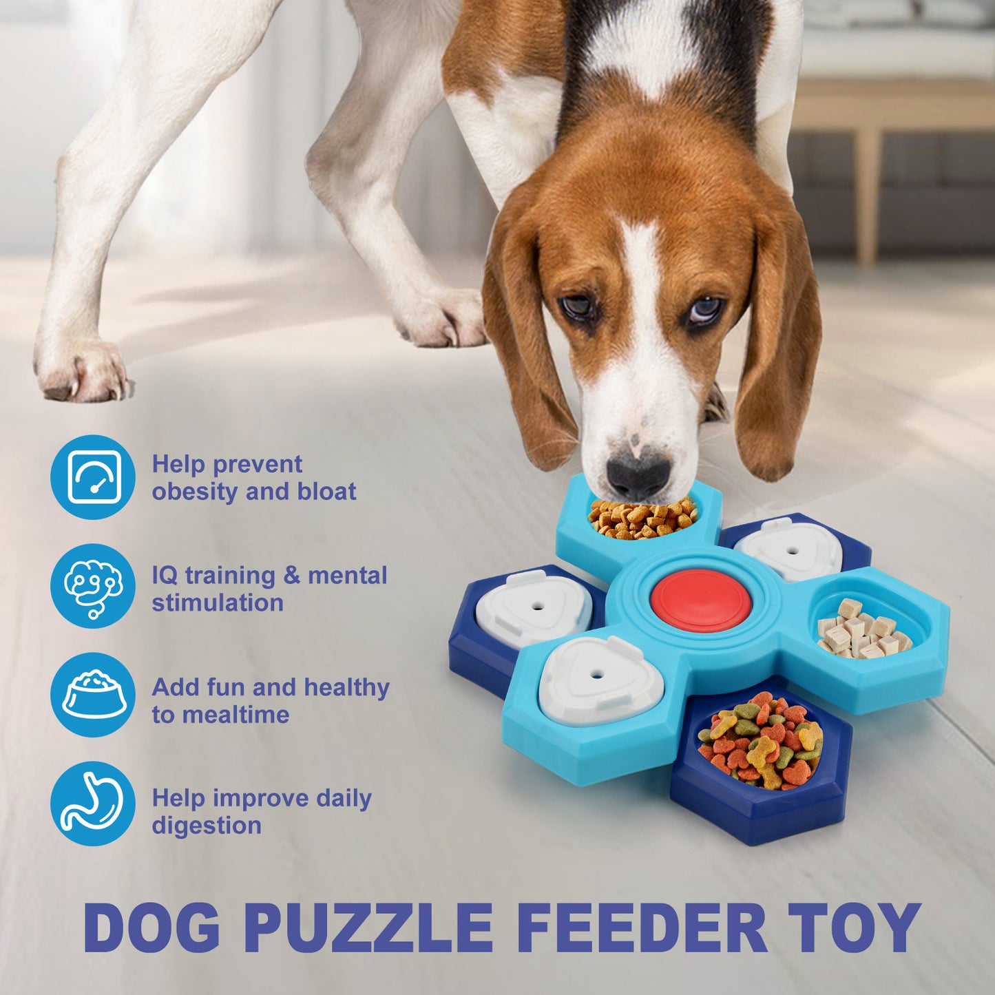 Bols pour chiens Puzzle à alimentation lente à 4 couches, à assembler, bol à manger lent pour chiens, jeu de Puzzle interactif antidérapant pour chiens, bol lent, produits pour animaux de compagnie