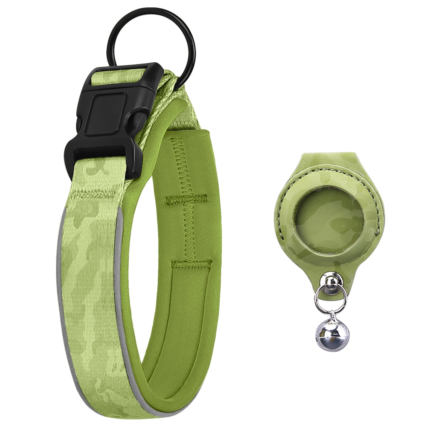 Airtag Tracker Funda protectora de cuero Collar para mascotas