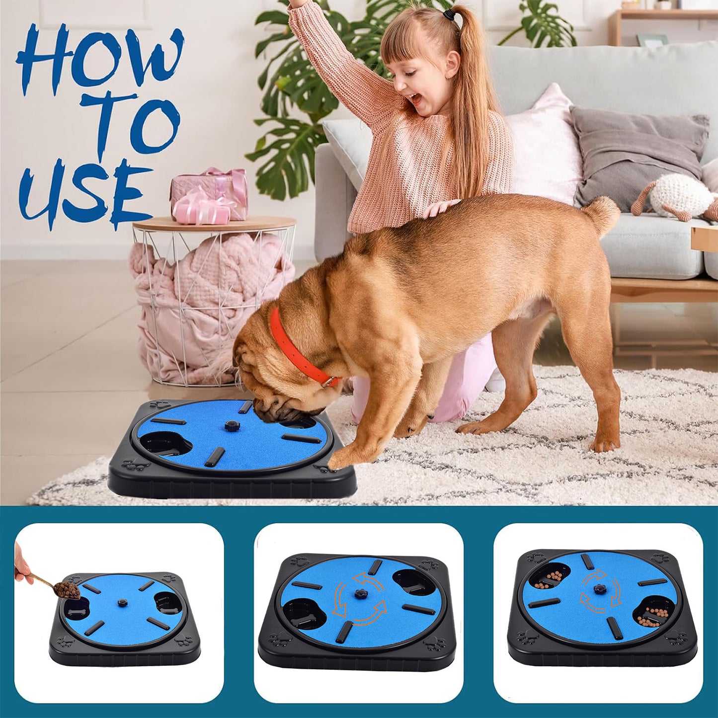 Rotating Dog Scratch Board Wear-resistant Non-dandruff Pet Toy