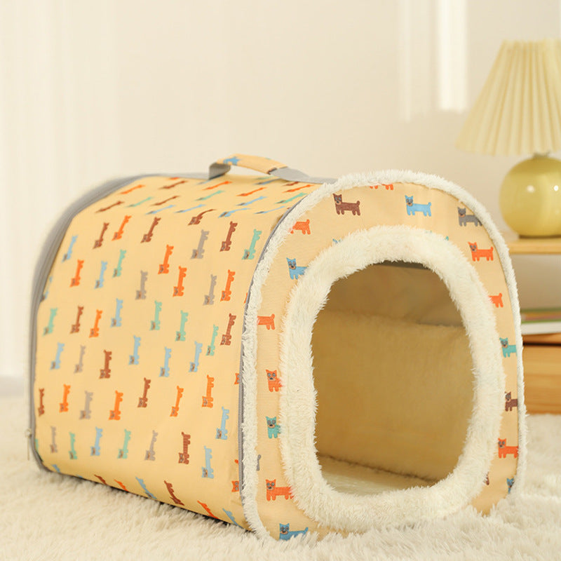 Anti-collapse Cat Nest Closed Removable And Washable Warm