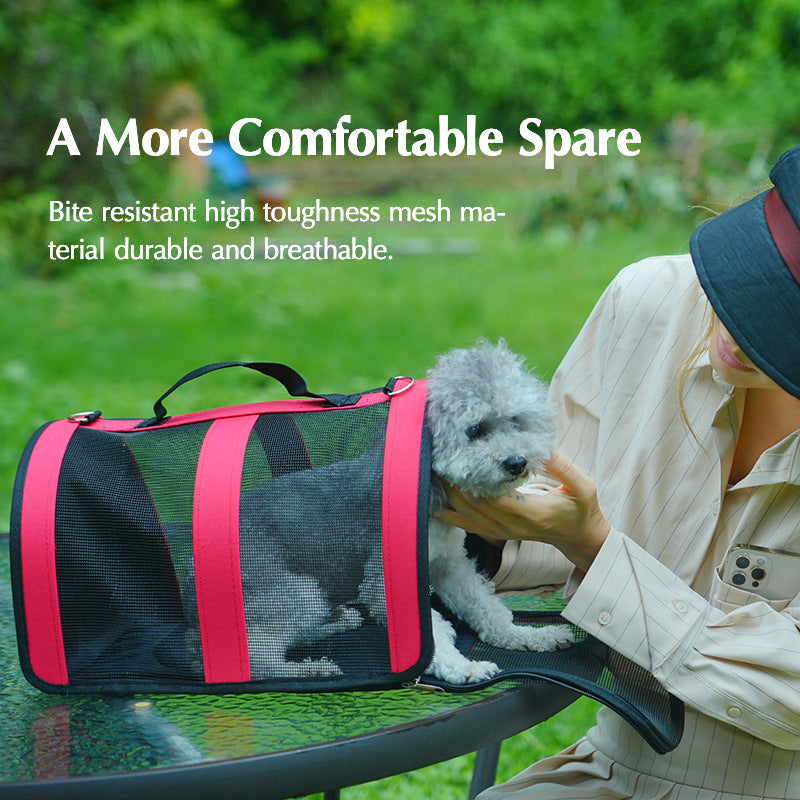 Nouveau sac Portable pour chat de compagnie sac de chat sac pour chien Portable sac pour animaux de compagnie transfrontalier vente chaude sac de chat à bande extérieure pliante avec Base