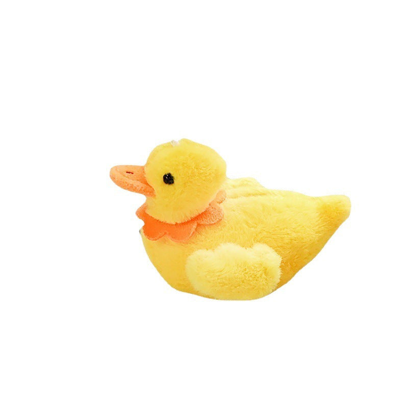 Lindo pato de peluche Cole, juguete creativo, pequeño pato amarillo, llavero, muñeco colgante pequeño