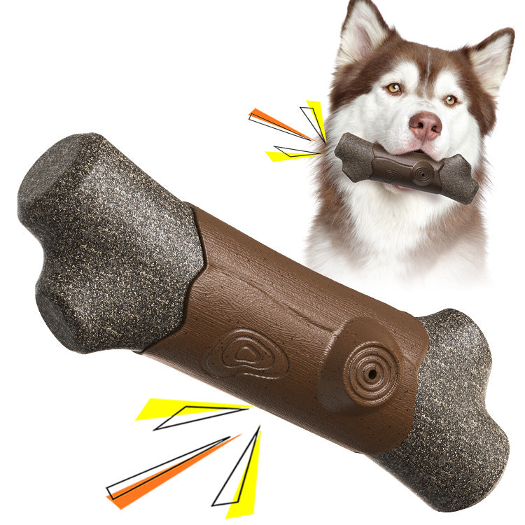 Dog Toy Bite-resistant Can Sound Molar Rod Branches