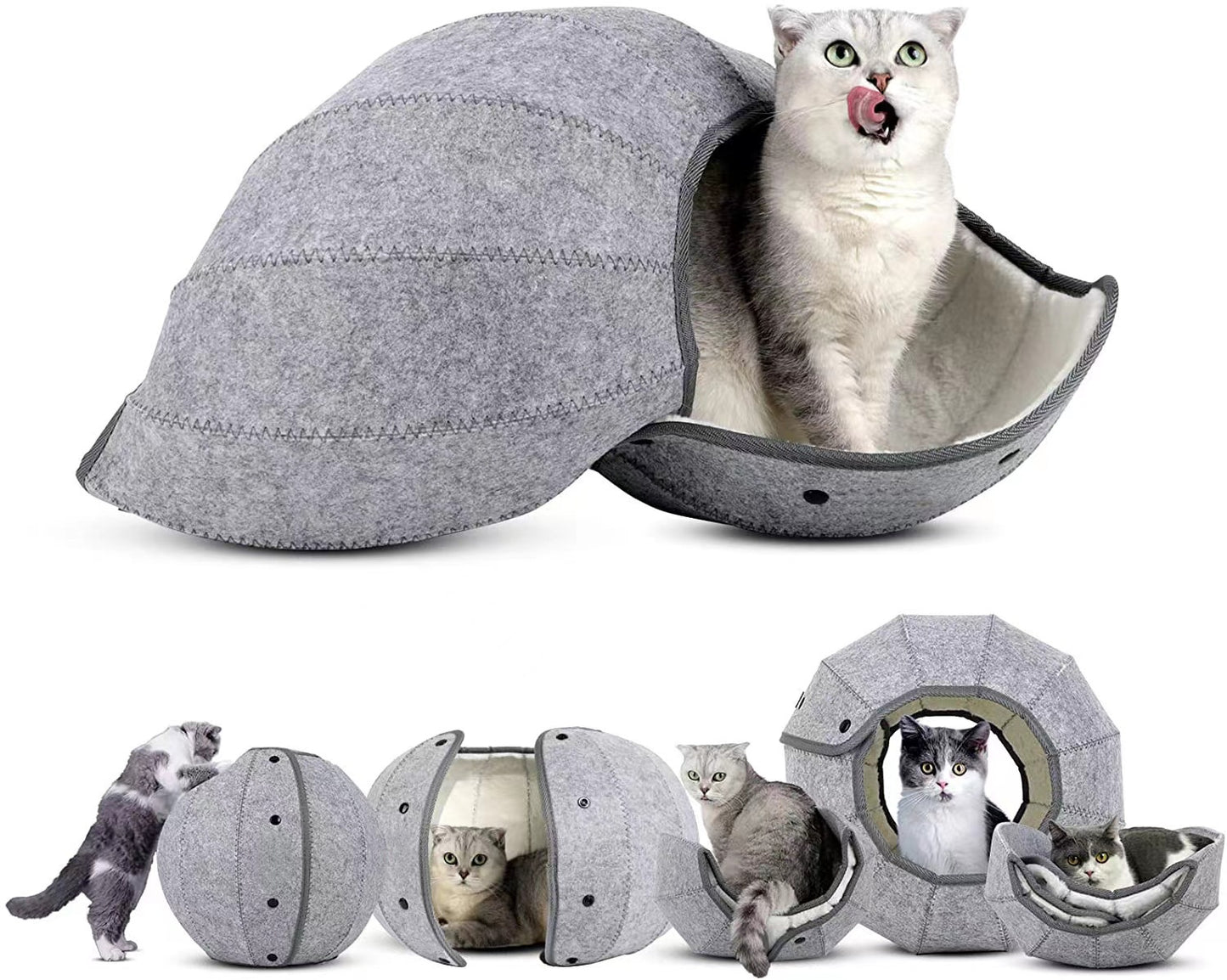 Cama plegable y transpirable para mascotas, nido para gatos