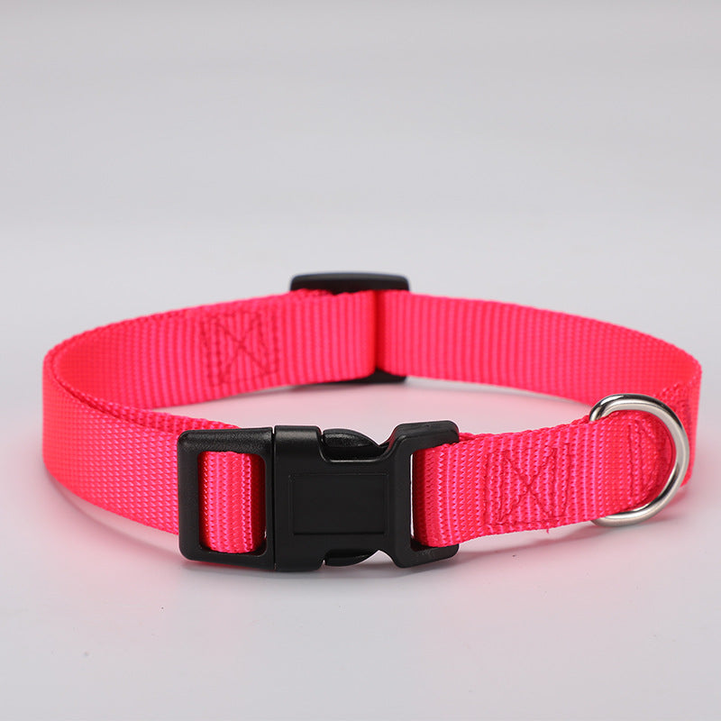 Adjustable Plain Polyester Pet Ring Nylon