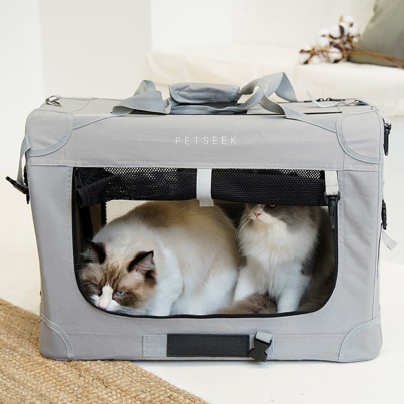 Sac de chat surdimensionné pour voiture, sac pliable de sortie pour animaux de compagnie