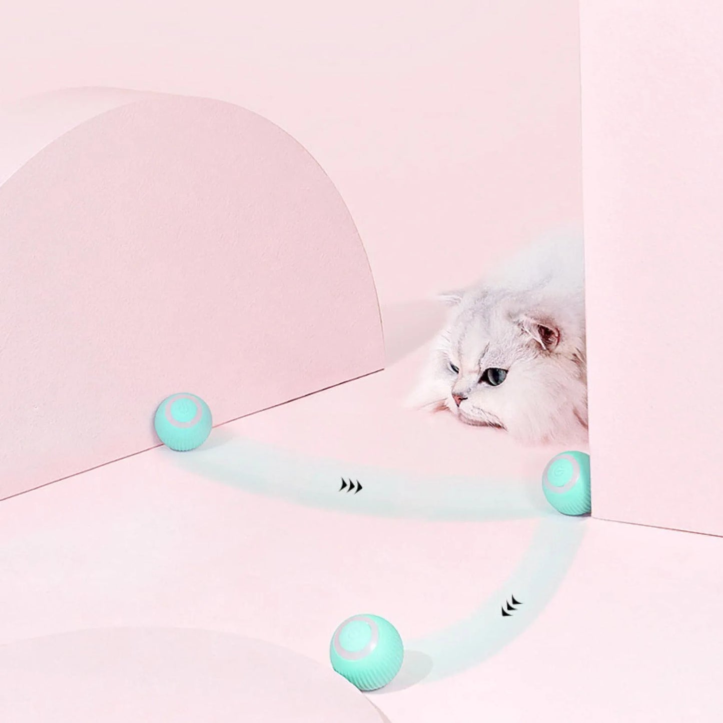 Jouets intelligents à bille roulante pour chat, rechargeables, balle à mouvement, jouets pour chaton auto-mobiles, pour jeu interactif en intérieur, 2023