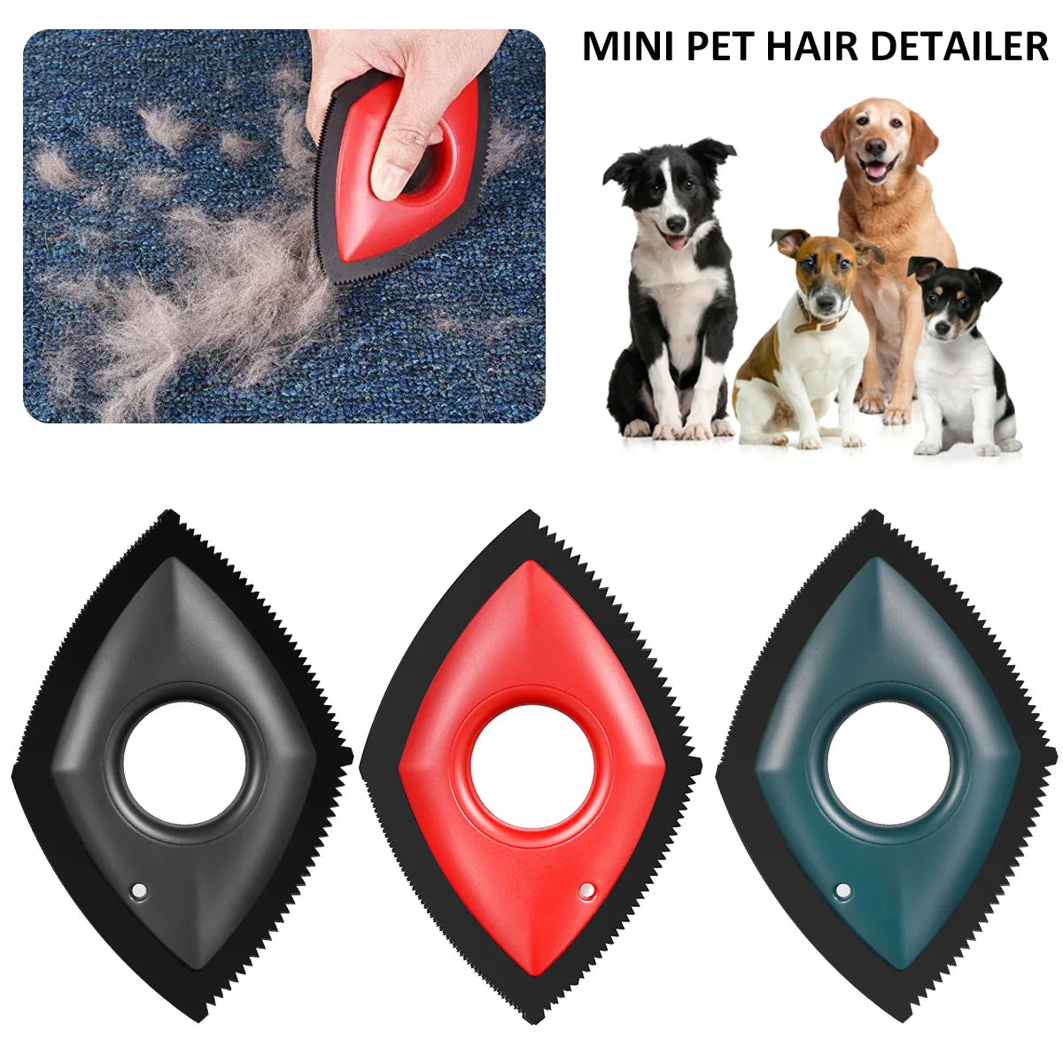 Removedor de pelo para mascotas, cepillo de pelo de animales para sofá, detallado de coches, eliminación de pelusas de perros, cepillo de silicona para quitar pelos de perros y gatos, accesorios