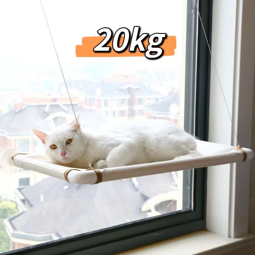 Hanging Cat Bed Pet Cat Hammock Aerial Cats Bed House Kitten Climbing Frame Sunny Window Seat Nest Bearing 20kg Pet Accessories