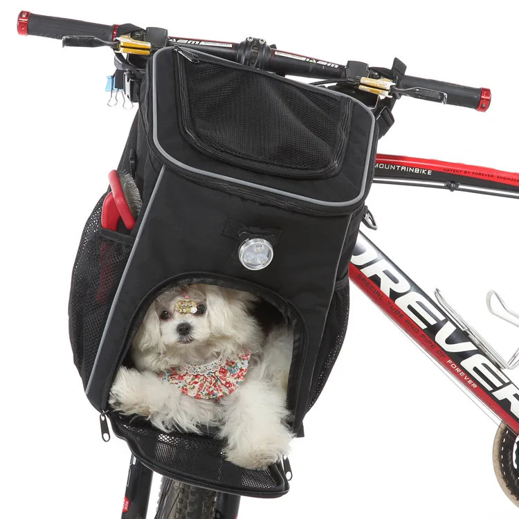 Bolsa transpirable para transportar excrementos de perros y mascotas, funda para asiento de bicicleta, mochila de viaje para mascotas, perros pequeños, medianos y gatos