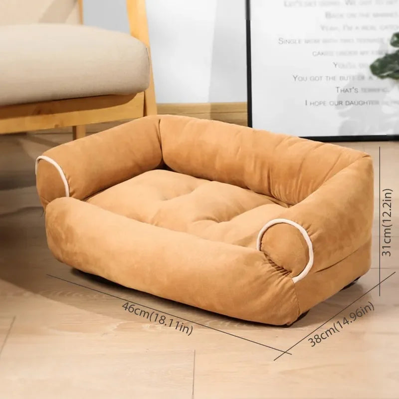 Lit pour animaux de compagnie, chaud et doux, pour moyen et petit chien, coussin de canapé pour chien, lit apaisant, fournitures pour animaux de compagnie, tapis de niche pour chiens