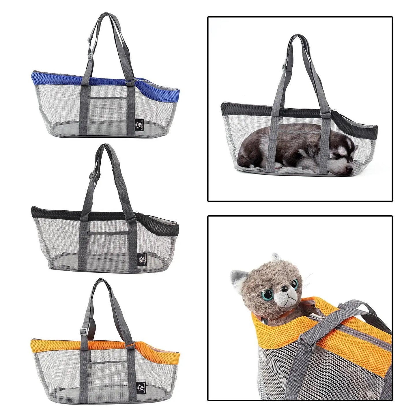 Bolso portamascotas, bolso de malla, bolsas plegables para mascotas, para Schnauzer miniatura, Mini caniche, viaje