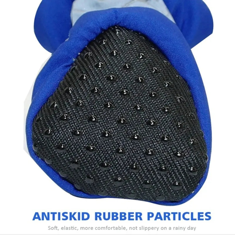 4 pièces/ensemble imperméable à l'eau chien chaussures Chihuahua anti-dérapant bottes de pluie chaussures pour petits chats chiens chiot chien chaussons pour animaux de compagnie vêtements