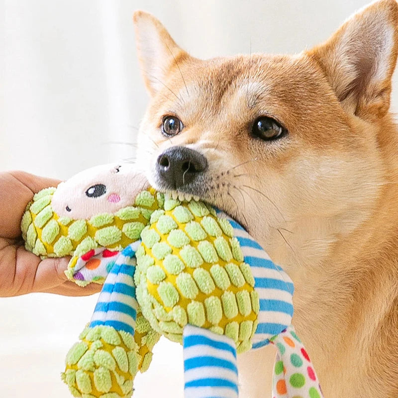 Jouet en peluche pour animaux de compagnie, Puzzle pour chat et chien, animaux mignons, résistant aux morsures, interactif, couinant, nettoyage des dents, jouet à mâcher, fournitures pour animaux de compagnie