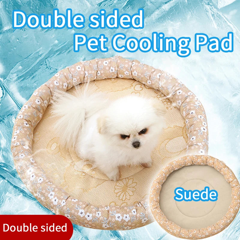 Dog Mat Cooling 2022 Summer Pad Mat For Dogs Cat Blanket Sofa Breathable Pet Dog Bed Washable For Small Medium Large Dogs