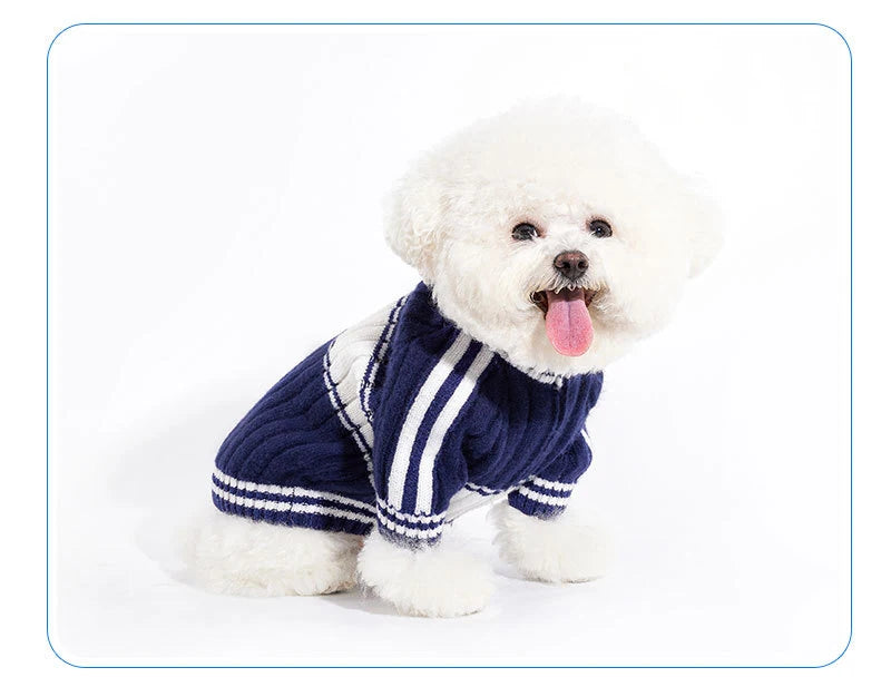 2023 New Pet Clothes Autumn Winter Small Medium Dog Clothes Teddy Cat Warm Zipper Clothing Puppy Cardigan Fashion Style