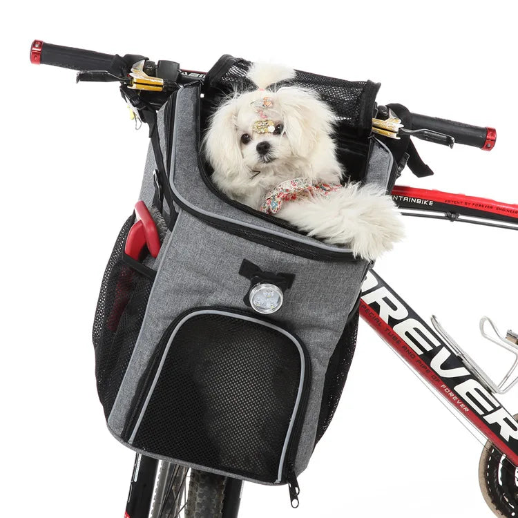 Bolsa transpirable para transportar excrementos de perros y mascotas, funda para asiento de bicicleta, mochila de viaje para mascotas, perros pequeños, medianos y gatos