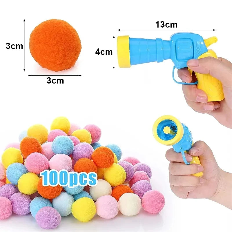 Jouets interactifs pour chats, jouet d'entraînement au lancement pour chaton, Mini pistolet de tir créatif, jouets en peluche extensible, fournitures pour animaux de compagnie