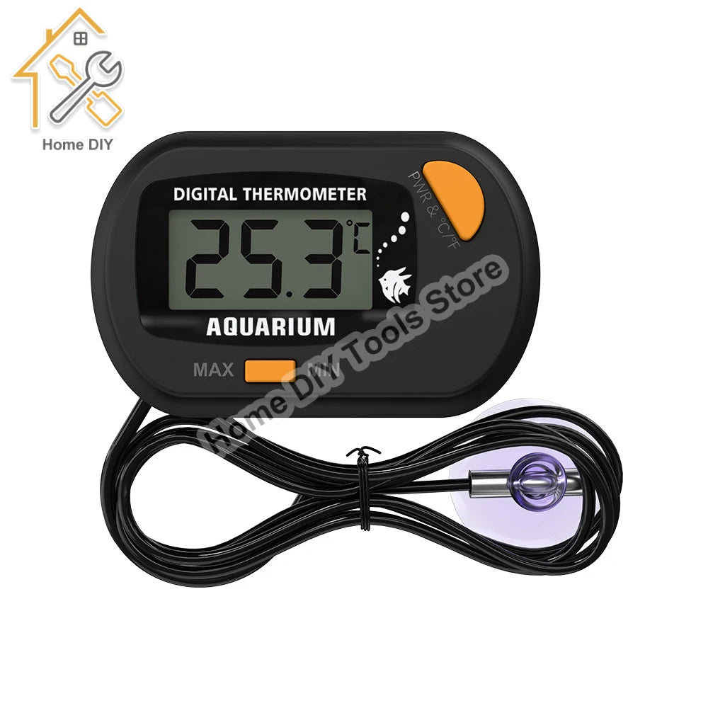 -50 ℃ - 70 ℃ Thermomètre numérique pour aquarium avec ventouse Capteur de température Testeur Thermomètre Mesure