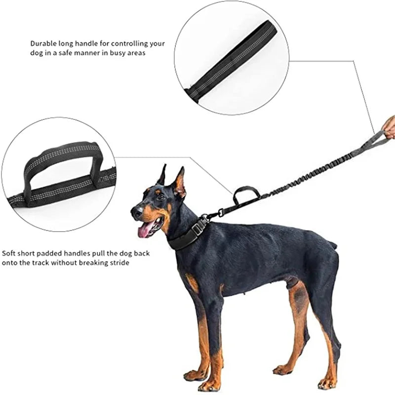 Collar para perro, juego de correa táctica duradera, Collar militar ajustable para mascota, correa para perro mediano y grande, accesorios de entrenamiento para pastor alemán