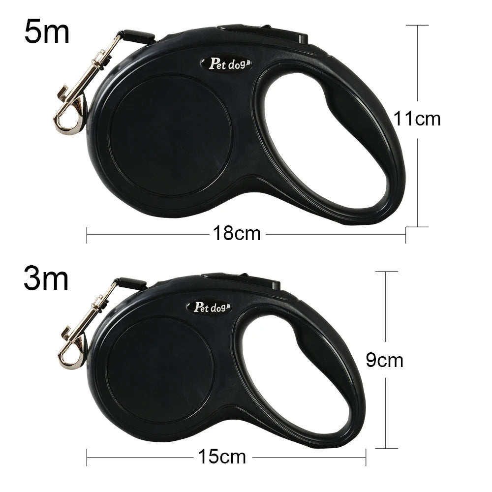 3m 5m Automatic Retractable Pet Leash For Small Medium Dogs Durable Nylon Cat Lead Extend Puppy Walking Running Traction Rope