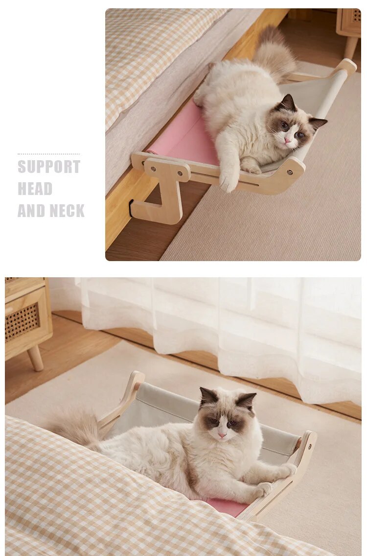 Window Side Cat Hanging Bed Cat Hammock Hanging Cat Nest Bedside Windowsill Pet Bed Four Seasons Universal Cat Bed