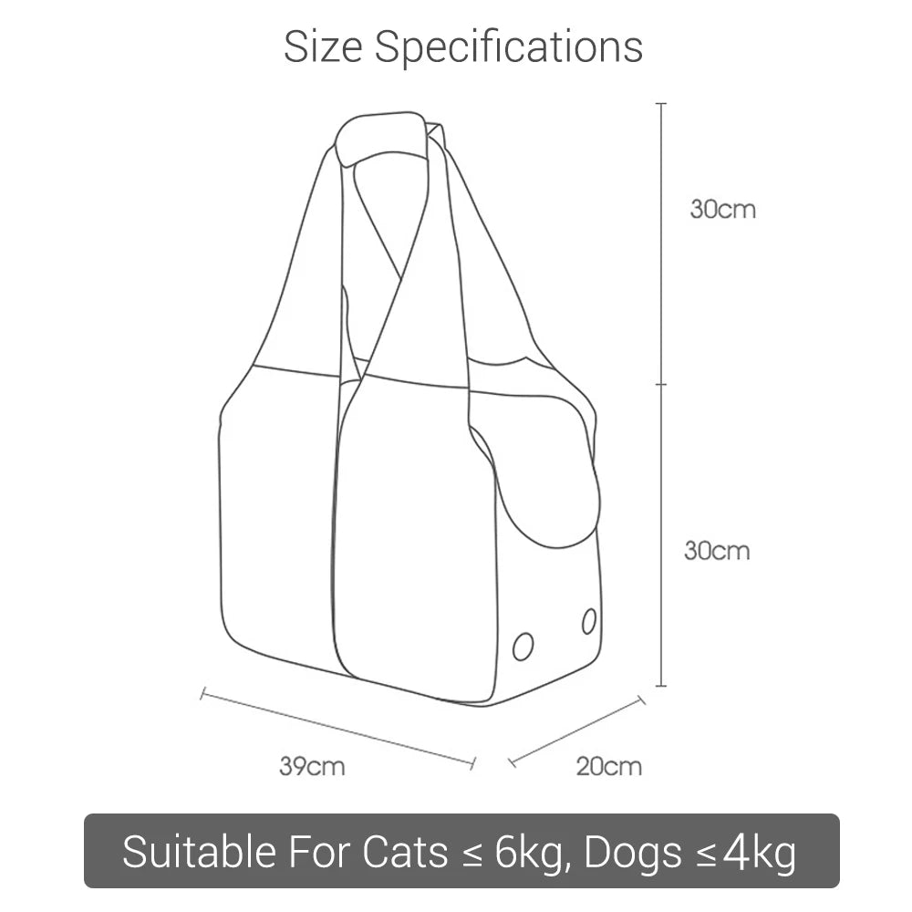 Sac de transport pour petits chiens, sac de voyage Portable pour chien, poignée souple, respirant, porte-chat, sac à main de grande capacité sans fuite