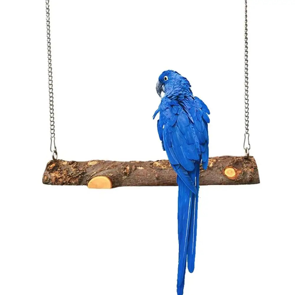 Balançoire à oiseaux en bois naturel, jouets suspendus pour perroquets, perruches d'intérieur et d'extérieur, tourtereaux, accessoires de Cage pour canaris