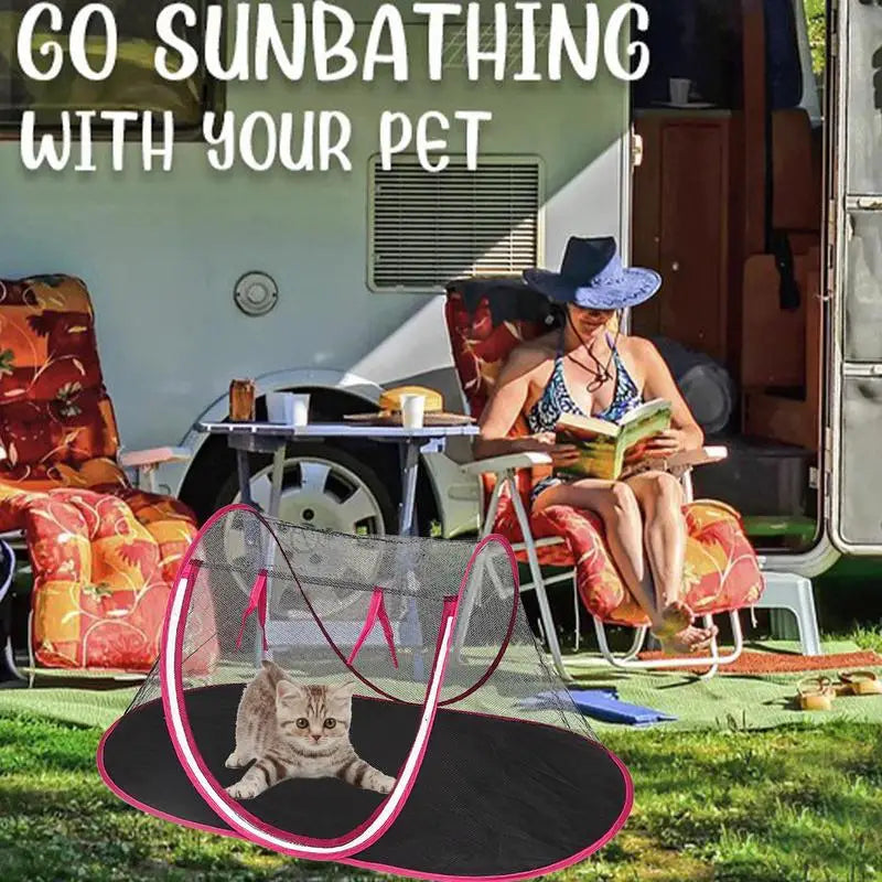 Tente pliante Portable pour animaux de compagnie, tente d'extérieur pliable pour animaux de compagnie, chat, maison de jeux extérieure, clôture pour chiens, Camping, parc pour chiens, petite taille