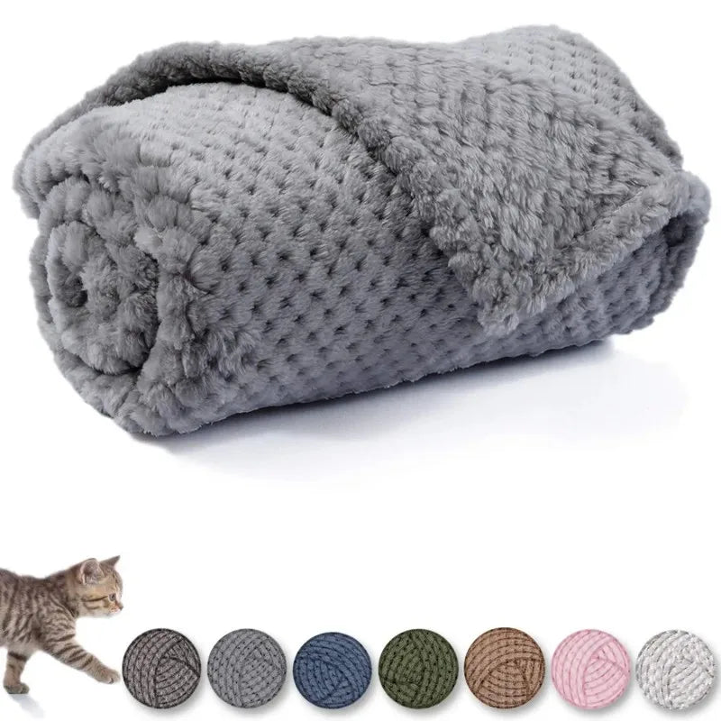 Couvertures chaudes et douces pour chiots, petits, moyens et grands chiens, polaire, chaton, chats, en peluche, pour lit, canapé, fourniture de couverture