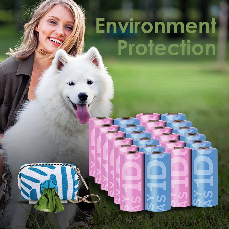 Bolsa de basura biodegradable para mascotas EPI, bolsas para excrementos de perro, dispensador de Bolsa para excrementos de perro, suministros de limpieza para perros, productos para perros