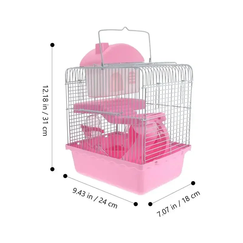 Cage à Hamster, accessoires de Glamping, souris, jouet, Villa, petite maison, cachette, cabane en plastique pour animaux de compagnie, Rat de voyage