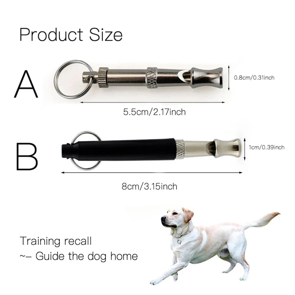 Adjustable Dog Whistle Pet Dog Training Obedience Whistle Sound Repeller Stop Barking Control for Dog Training Deterrent Whistle