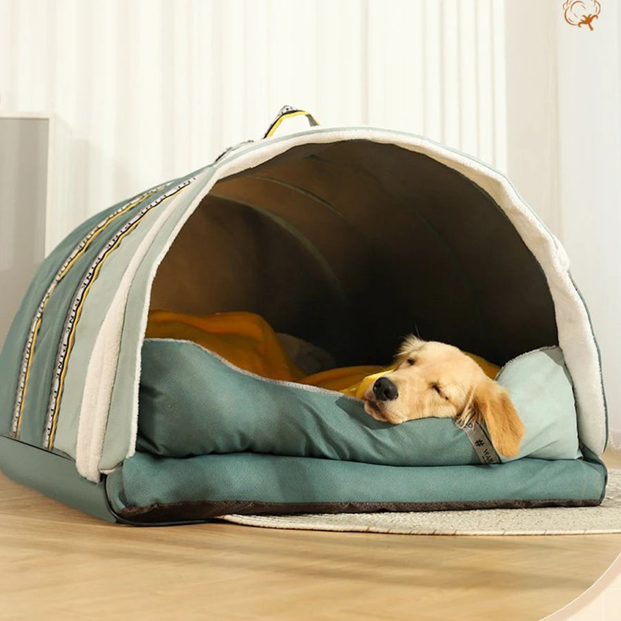 Top Cover Dog Bed Roof Big Size Extension Removable Mattress Jumbo Foldable Entrance Nest Dome Perros Indoor Dog