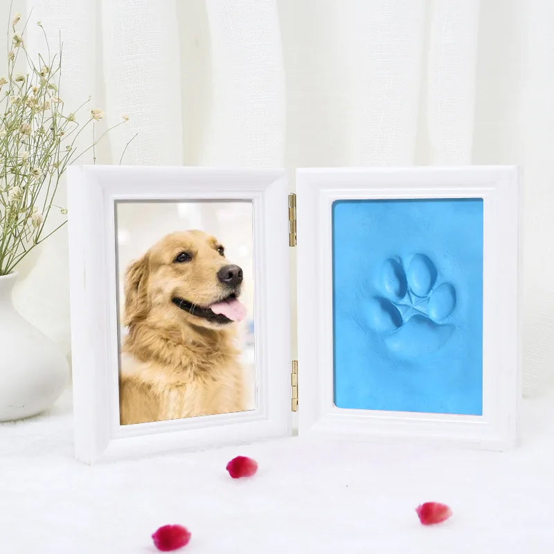 Huella de perro mascota, huella manual, almohadilla de impresión segura y no tóxica, marco de fotos conmemorativo de gato, accesorios para mascotas