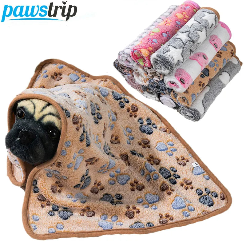 Couverture de lit chaude et douce pour chien, tapis en peluche fine, couverture de couchage pour animaux de compagnie, pour chiens et chats, couverture chaude et respirante pour chat, fournitures pour animaux de compagnie