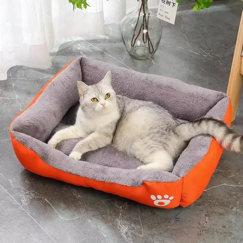 Nido de algodón PP suave, estera tipo cesta para perros, cama Universal impermeable para gatos, cama grande para Gato y perro, casa cálida y cómoda para perros