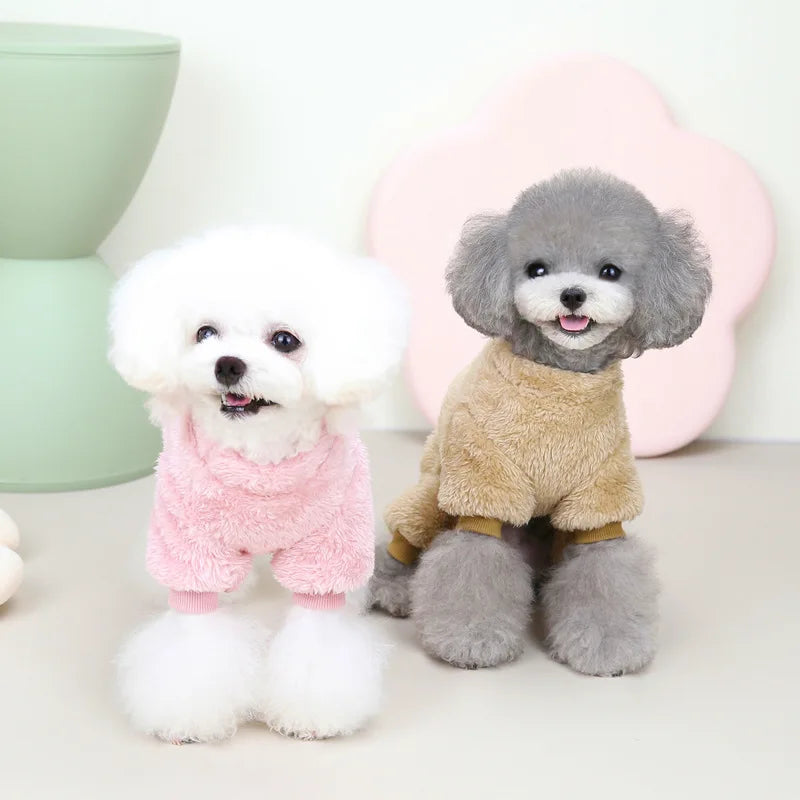 Mono cálido de invierno para perros, ropa para perros pequeños, chaqueta para Chihuahua, abrigo Yorkie Shih Tzu, trajes para caniche, estilo de moda